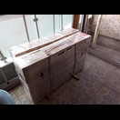 Die Räder sind für den Transport verpackt